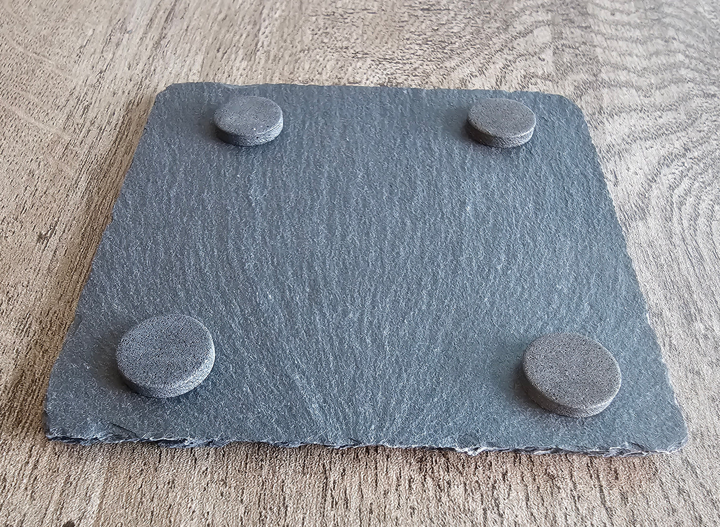 Custom Laser Engraved Slate Coasters 4" Square
