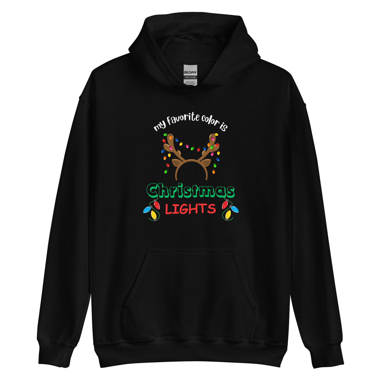 My Favorite Color Is Christmas Lights Unisex Hoodie