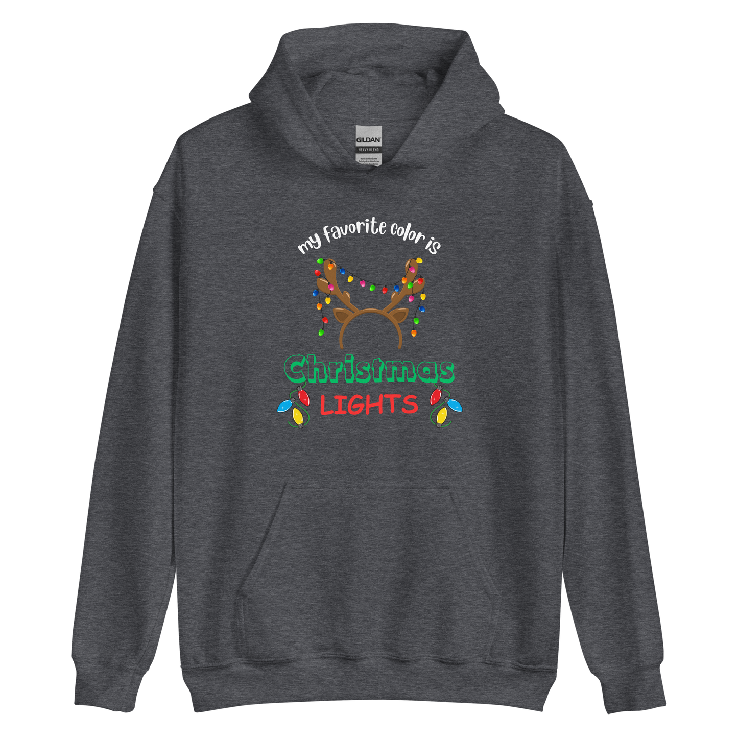 My Favorite Color Is Christmas Lights Unisex Hoodie