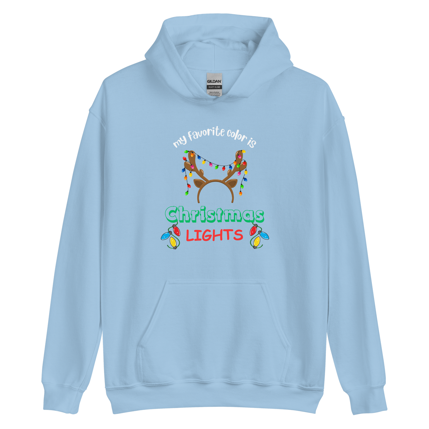 My Favorite Color Is Christmas Lights Unisex Hoodie