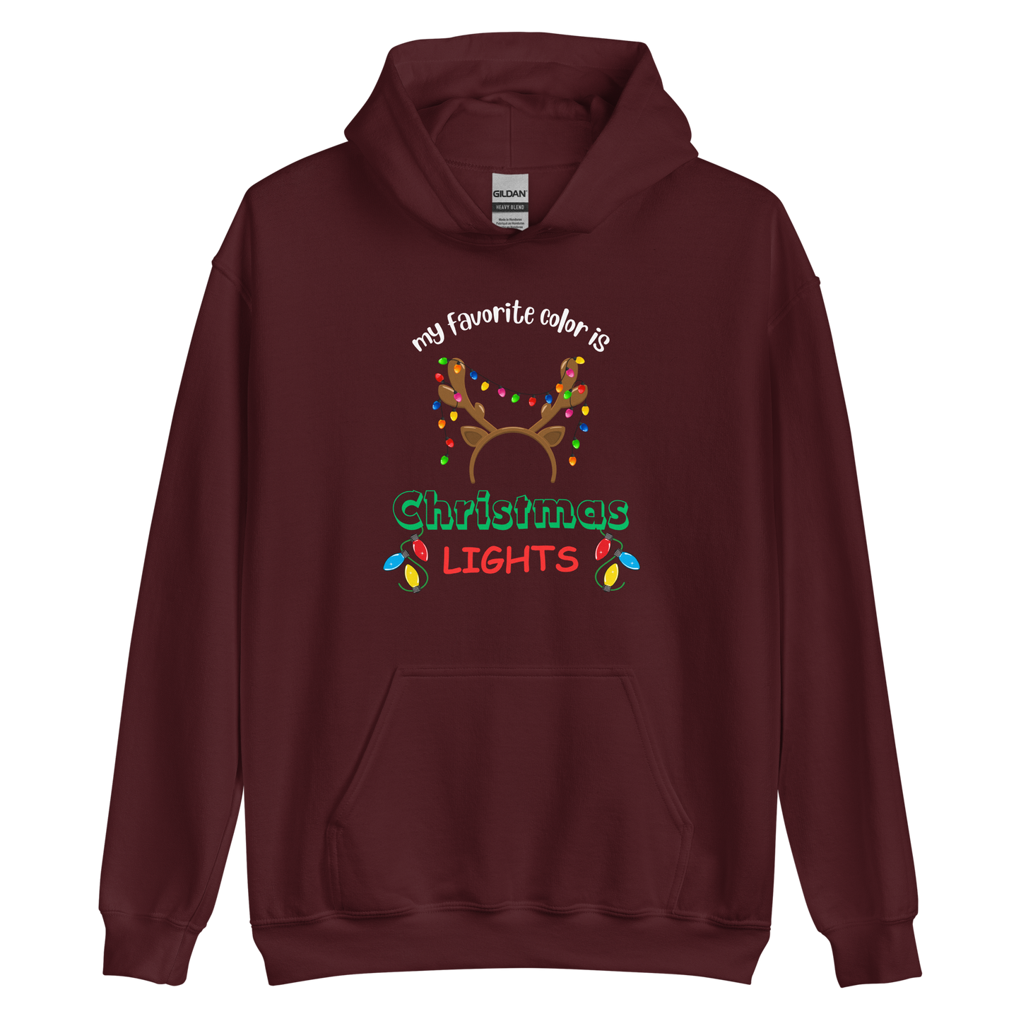 My Favorite Color Is Christmas Lights Unisex Hoodie