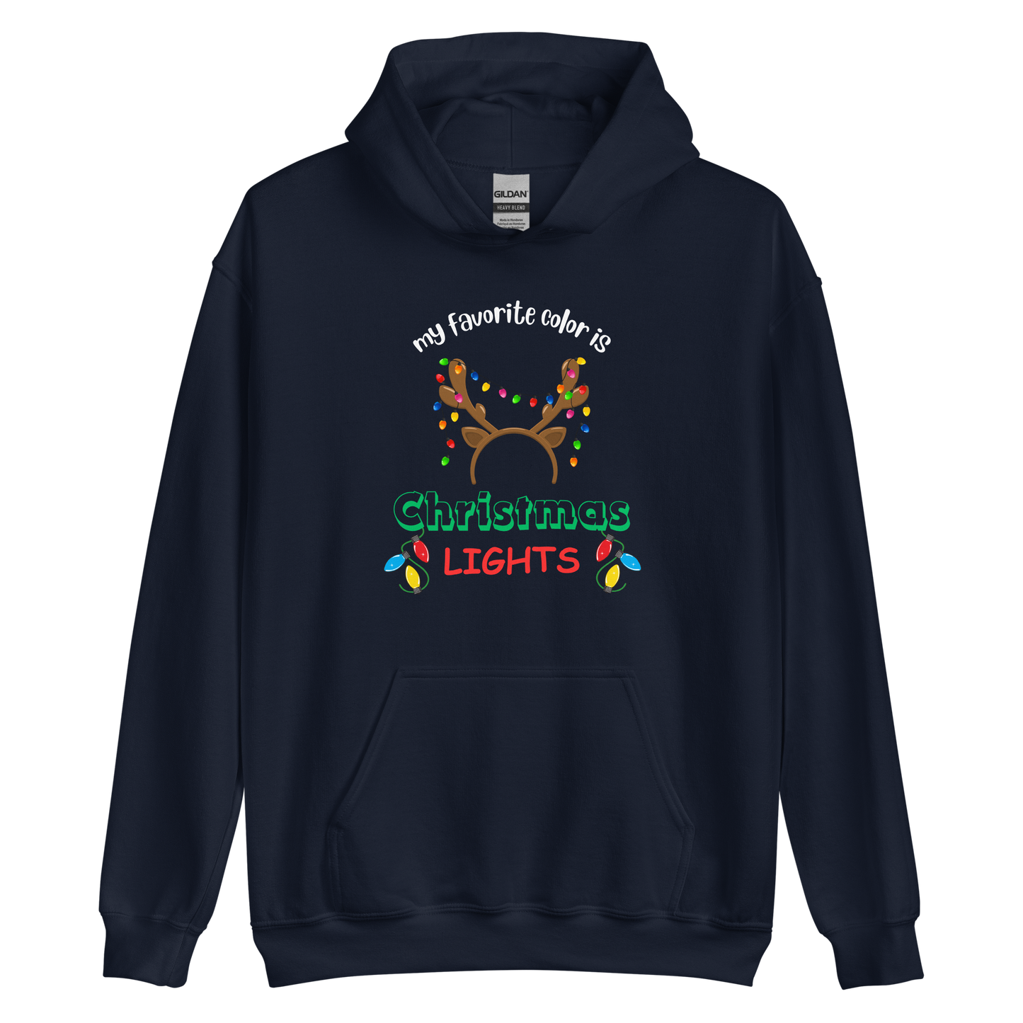 My Favorite Color Is Christmas Lights Unisex Hoodie