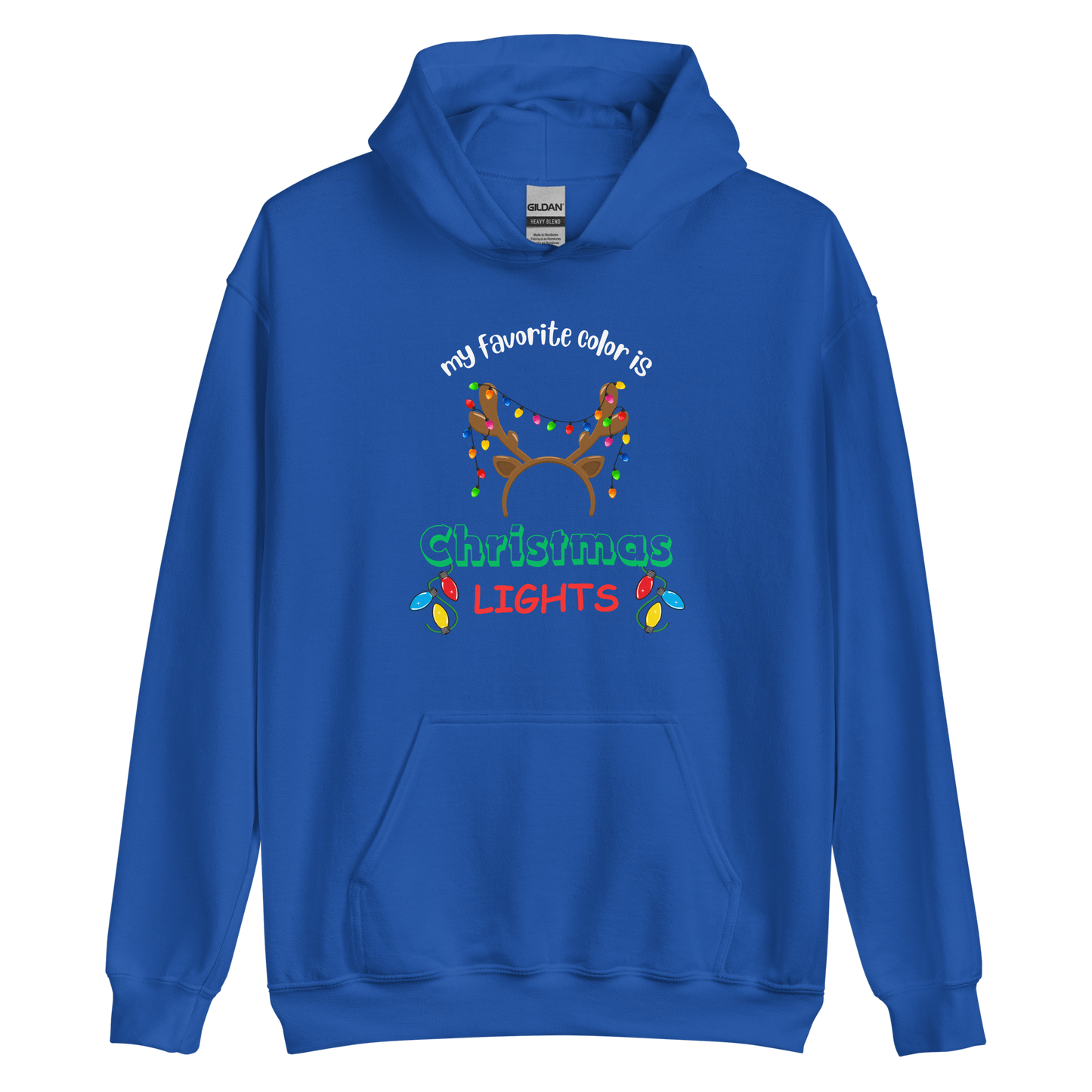 My Favorite Color Is Christmas Lights Unisex Hoodie